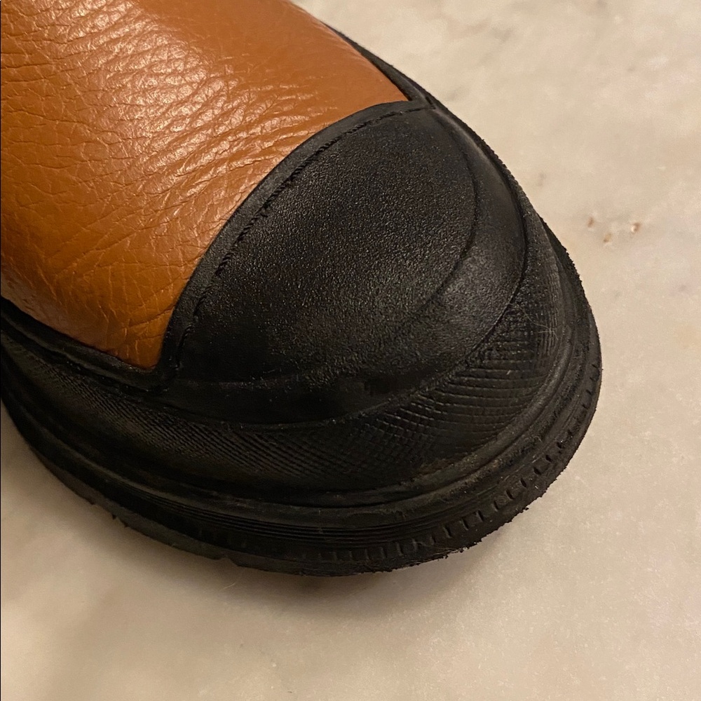 INTENTIONALLY BLANK Black and Brown Ankle Boots - Picture 7 of 8